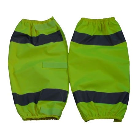 Petra Roc Inc Petra Roc Leg Gaiter, ANSI Class E, 300D Oxford/PU Coating, Lime, One Size, 1 Pair LOG-CE